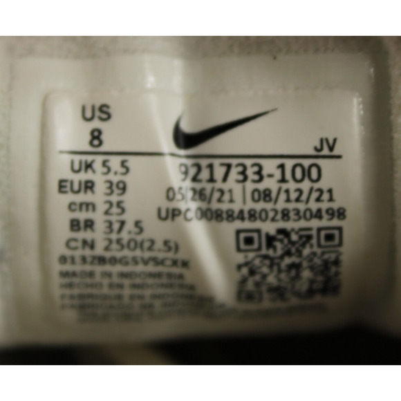 Nike Air Max 97 Womens 8 White Beige Leather Mesh Athletic Sneakers - Picture 11 of 11